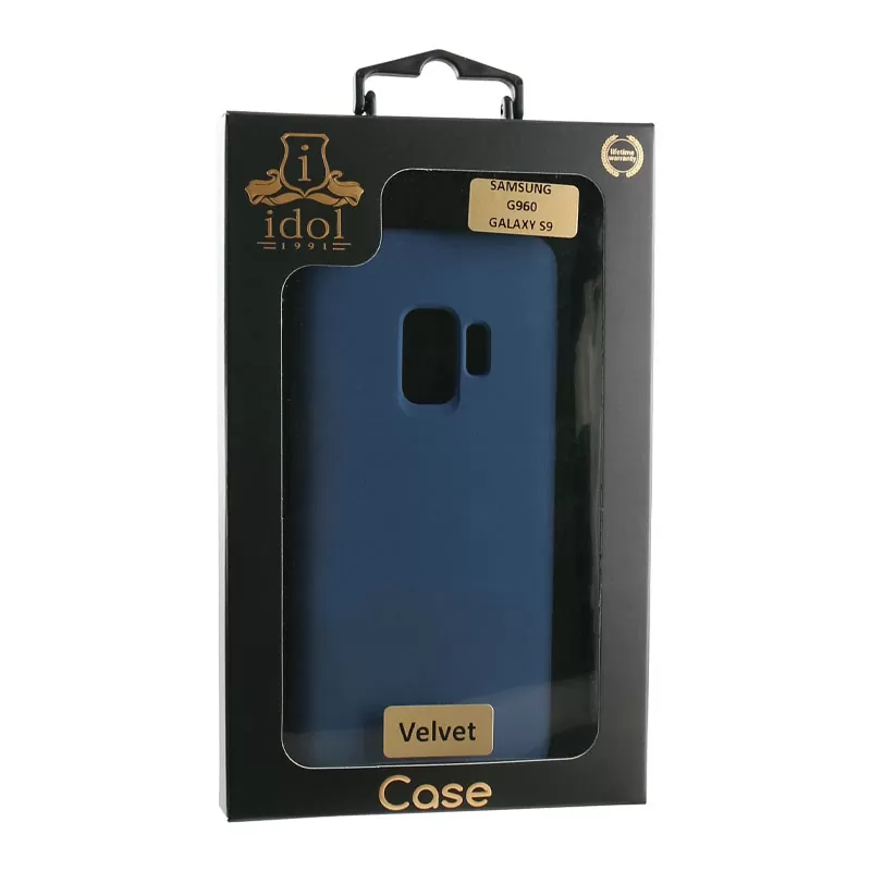 IDOL 1991 VELVET TPU ΘΗΚΗ SAMSUNG S9 G960 5.8in CAMERA GUARD PROTECTION BLUE - Image 2