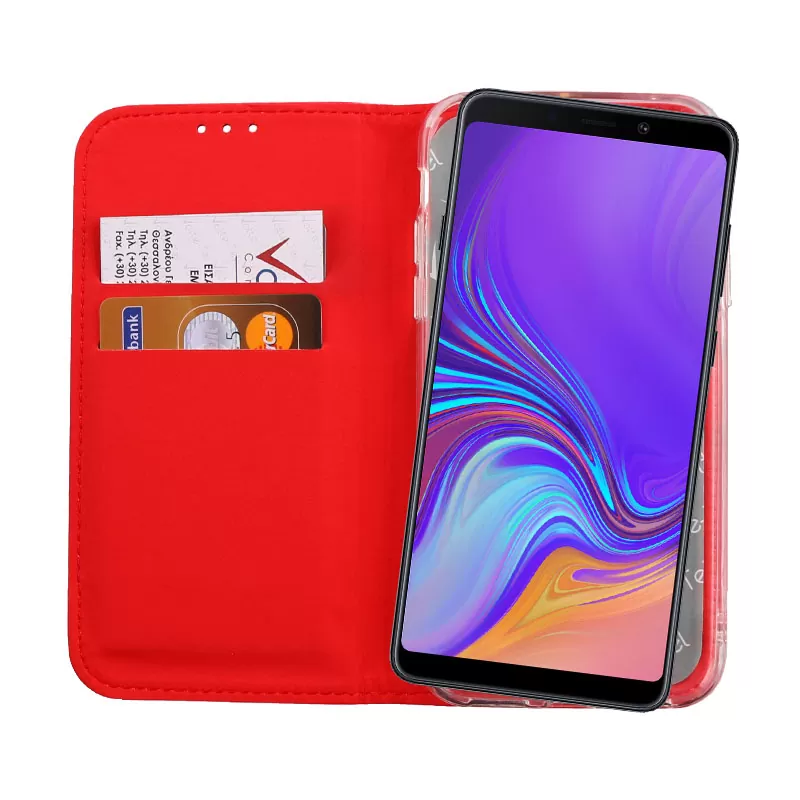 VOLTE-TEL POCKET MAGNET BOOK STAND ΘΗΚΗ SAMSUNG A9 2018 A920 6.3in RED - Image 6