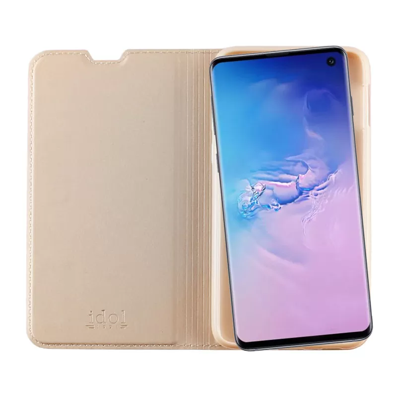 IDOL 1991 PRIME MAGNET BOOK STAND ΘΗΚΗ SAMSUNG S10 G973 6.1in GOLD - Image 7