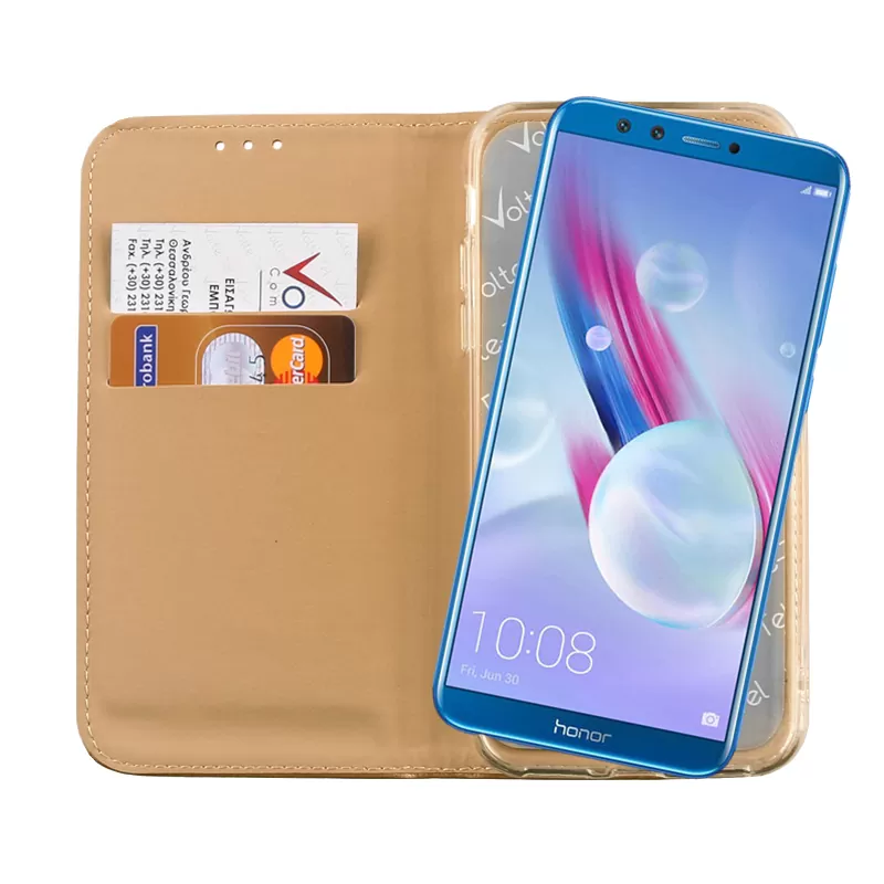 VOLTE-TEL POCKET MAGNET BOOK STAND ΘΗΚΗ HONOR 9 LITE 5.65in GOLD - Image 6