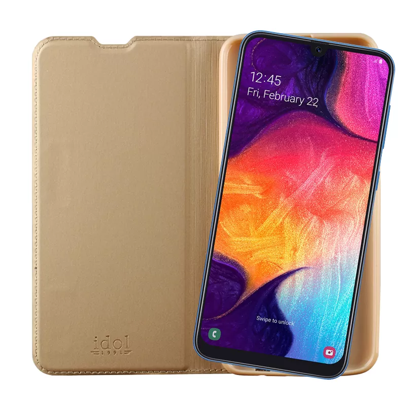 IDOL 1991 PRIME MAGNET BOOK STAND ΘΗΚΗ SAMSUNG A40 A405 5.9in GOLD - Image 7
