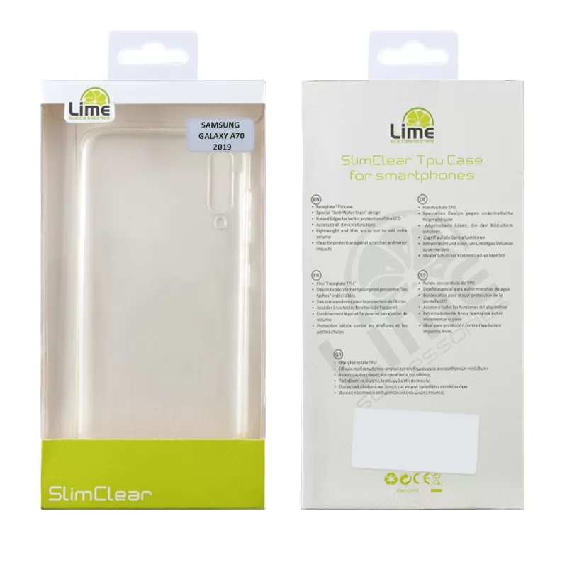 LIME SLIMCLEAR TPU ΘΗΚΗ SAMSUNG A70 2019 A705 6.7in ΔΙΑΦΑΝΗ - Image 2