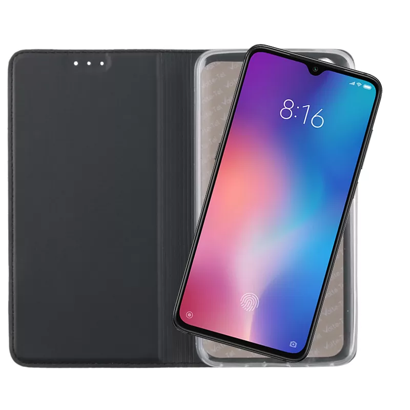 VOLTE-TEL MAGNET BOOK STAND ΘΗΚΗ XIAOMI MI 9 6.39in DARK GREY - Image 5