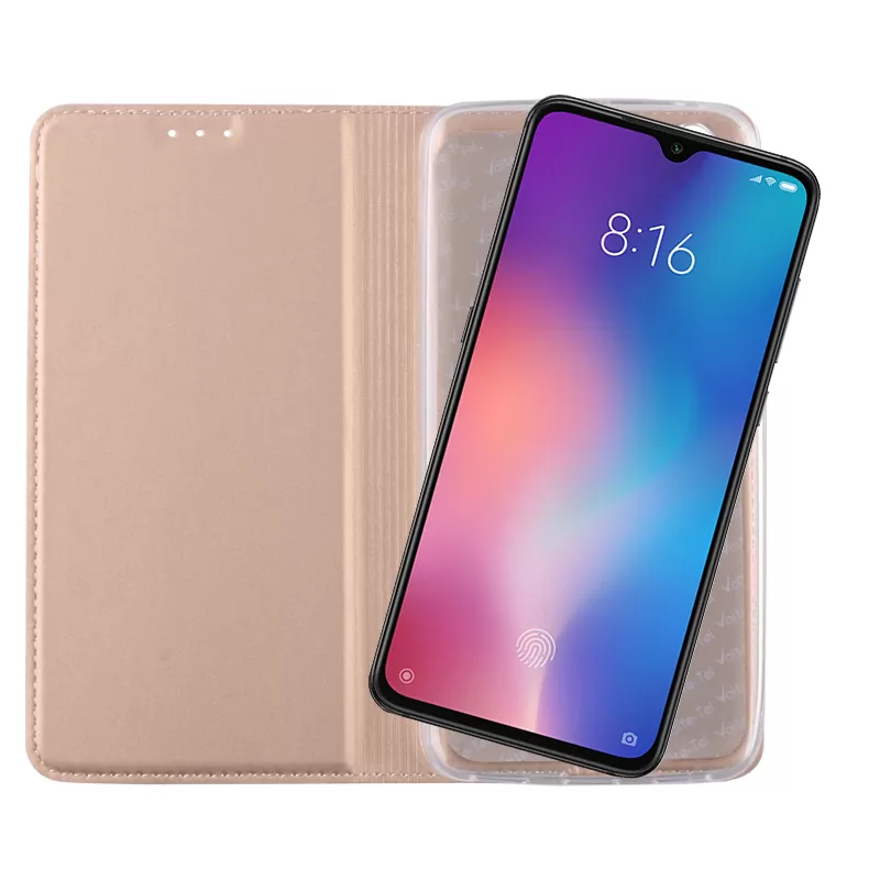 VOLTE-TEL MAGNET BOOK STAND ΘΗΚΗ XIAOMI MI 9 6.39in GOLD - Image 5