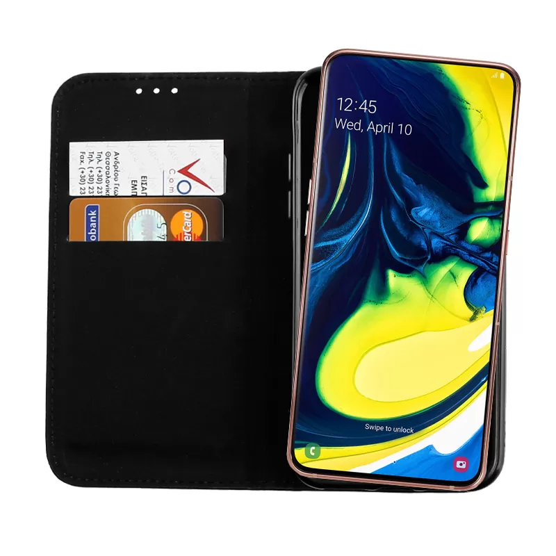 VOLTE-TEL POCKET MAGNET BOOK STAND ΘΗΚΗ SAMSUNG A80 2019 A805 6.7in BLACK - Image 6