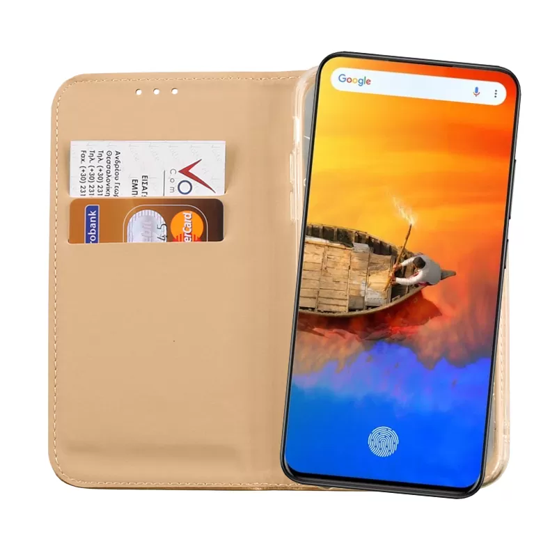 VOLTE-TEL POCKET MAGNET BOOK STAND ΘΗΚΗ XIAOMI MI 9T/9T PRO/REDMI K20 PRO/K20 6.39in GOLD - Image 6