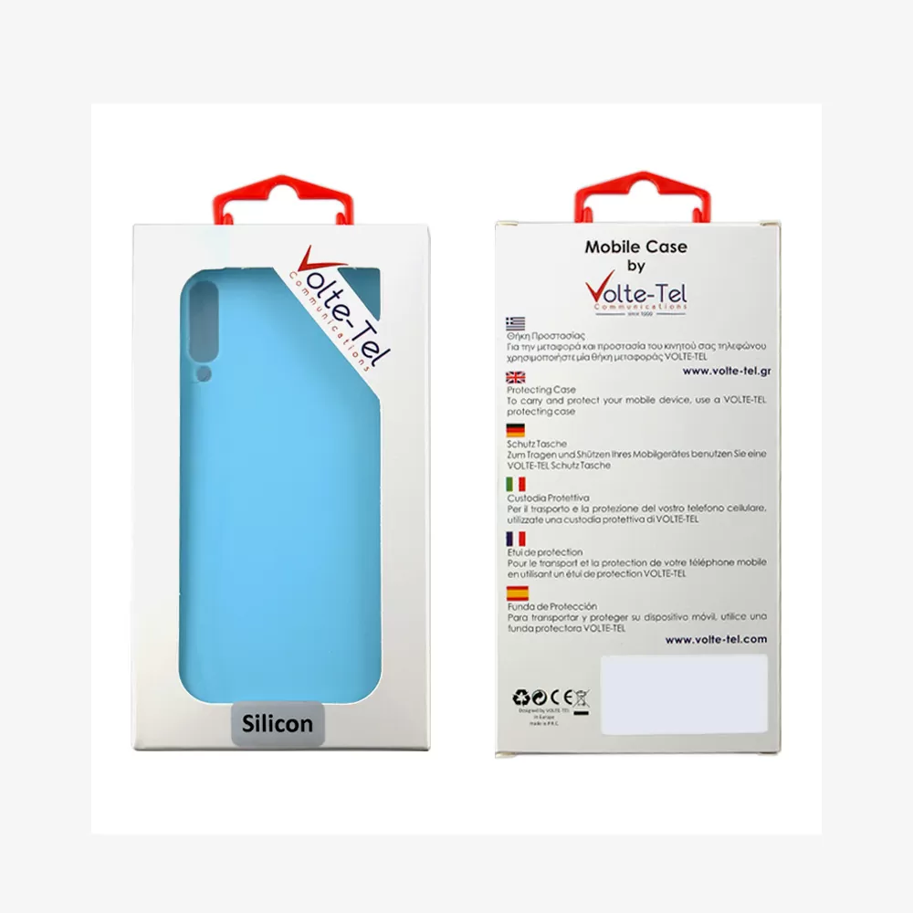 VOLTE-TEL SILICON TPU ΘΗΚΗ HUAWEI Y6 PRO/Y6 2019 6.09in  CAMERA GUARD LIGHT BLUE - Image 2