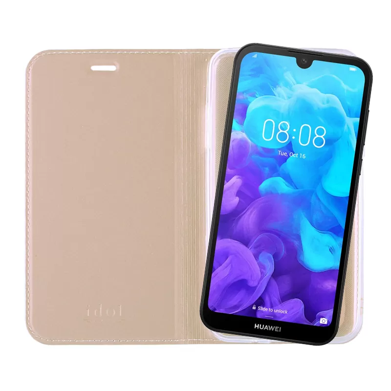 IDOL 1991 PRIME MAGNET BOOK STAND ΘΗΚΗ HUAWEI Y5 2019/HONOR 8S 5.71in GOLD - Image 7
