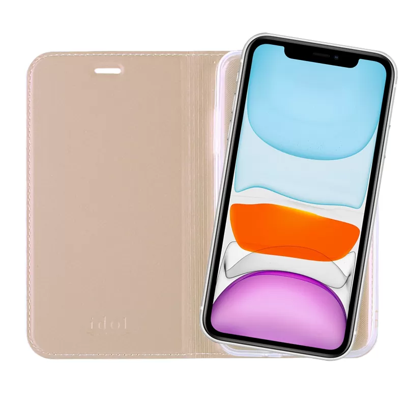 IDOL 1991 ΘΗΚΗ IPHONE 11 6.1" PRIME MAGNET BOOK STAND GOLD - Image 7