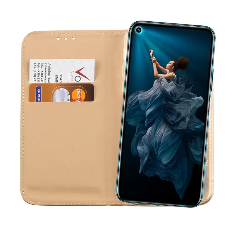 VOLTE-TEL POCKET MAGNET BOOK STAND ΘΗΚΗ HONOR 20 PRO 6.26in GOLD - Image 6