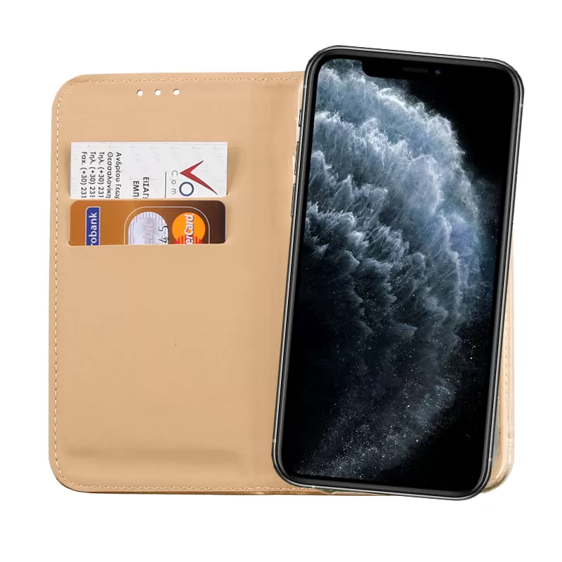 VOLTE-TEL POCKET MAGNET BOOK STAND ΘΗΚΗ IPHONE 11 PRO 5.8in GOLD - Image 6