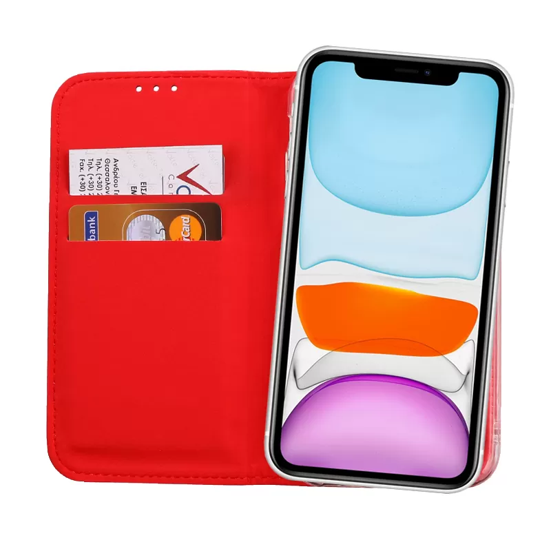 VOLTE-TEL POCKET MAGNET BOOK STAND ΘΗΚΗ IPHONE 11 6.1in RED - Image 6