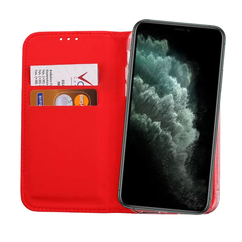 VOLTE-TEL POCKET MAGNET BOOK STAND ΘΗΚΗ IPHONE 11 PRO MAX 6.5in RED - Image 6