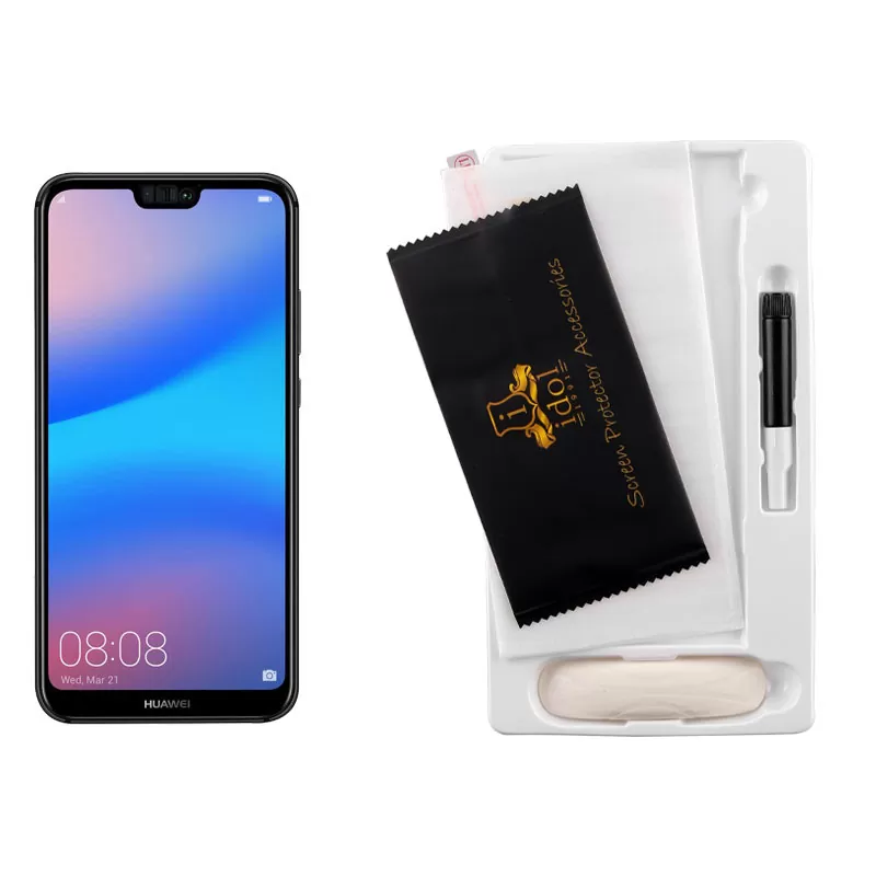 IDOL 1991 UV TEMPERED GLASS HUAWEI P20 LITE 5.84 9H 0.20mm 10D SEMI WITH GLUE-TOOL FULL COVER TRANSPARENT - Image 5