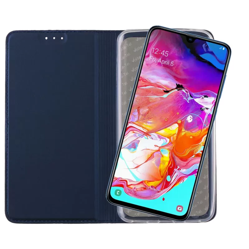 VOLTE-TEL MAGNET BOOK STAND ΘΗΚΗ SAMSUNG A70 2019 A705 6.7in DARK BLUE - Image 5