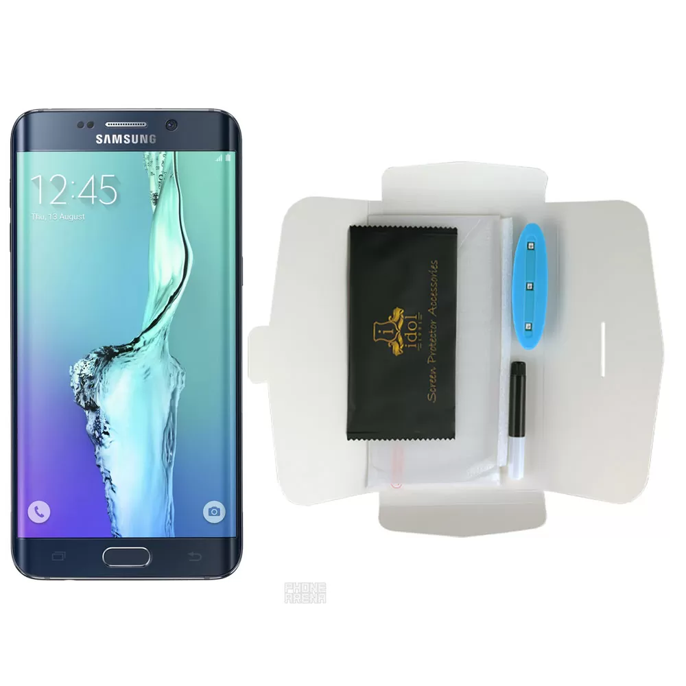 IDOL 1991 UV TEMPERED GLASS SAMSUNG S6 EDGE PLUS G928 5.7in 9H 0.20mm 10D SEMI WITH GLUE-TOOL FULL COVER TRANSPAREN - Image 5
