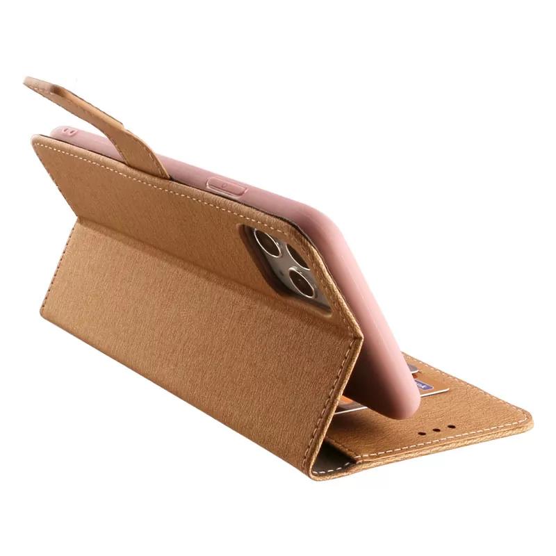 VOLTE-TEL ALLURE ΘΗΚΗ IPHONE 11 PRO 5.8in  MAGNET BOOK STAND CLIP GOLD - Image 6