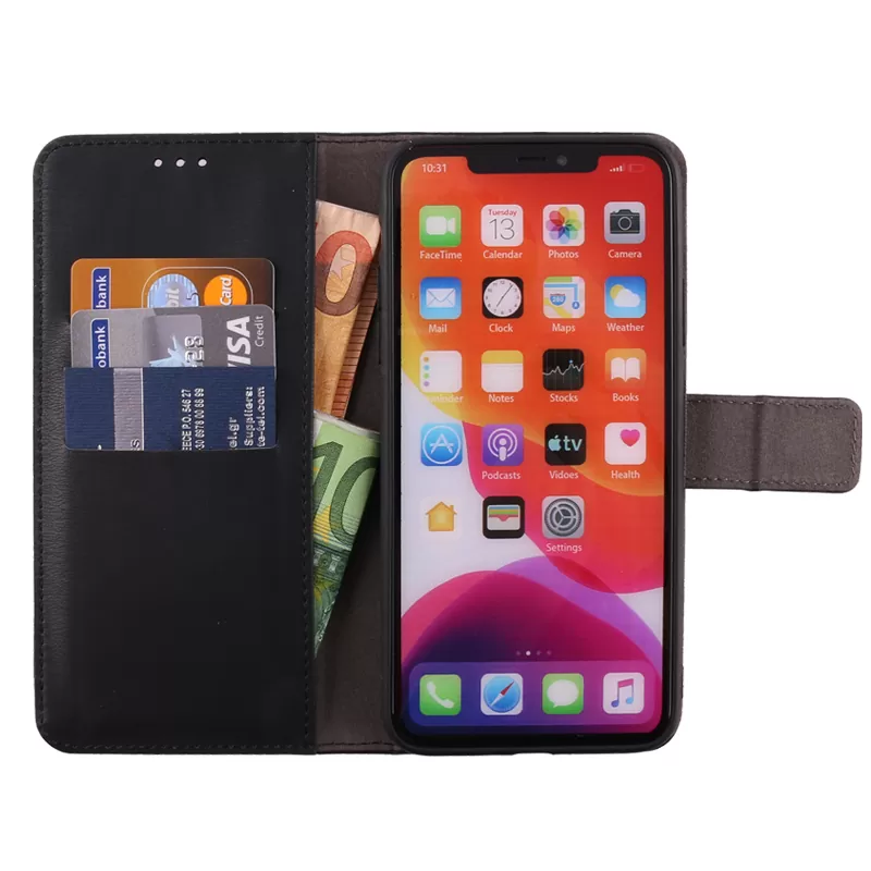 VOLTE-TEL ALLURE ΘΗΚΗ IPHONE 11 PRO MAX 6.5in  MAGNET BOOK STAND CLIP BLACK - Image 5