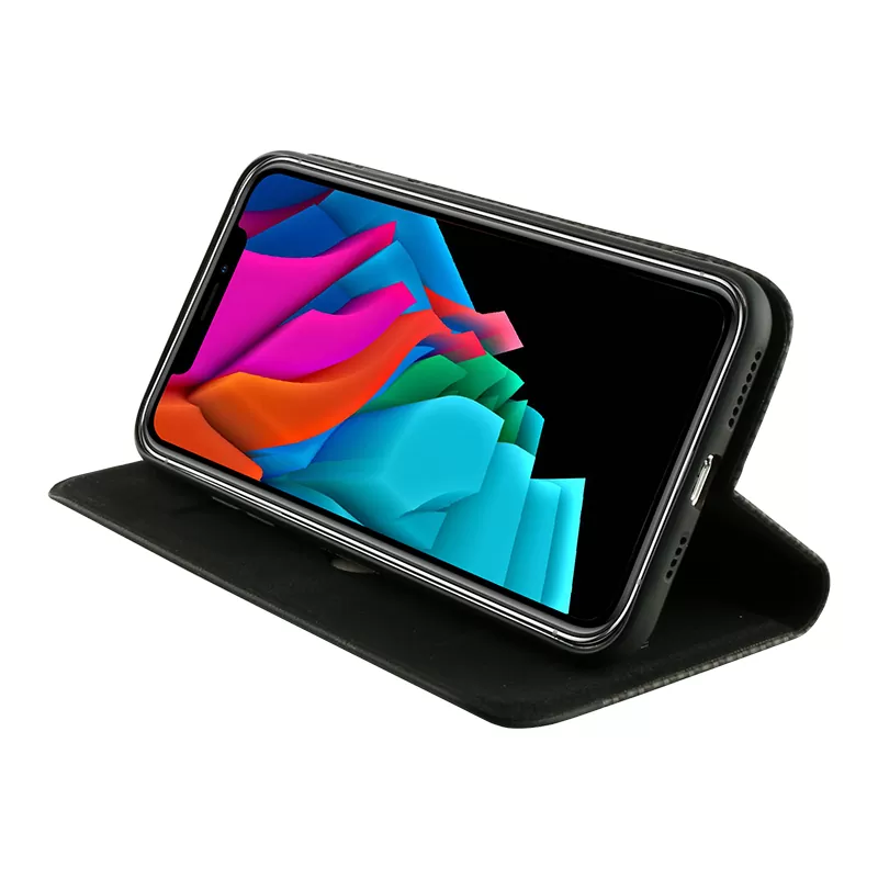IDOL 1991 ELITE ΘΗΚΗ IPHONE XS MAX 6.5in  ANTI-RFID BOOK STAND BLACK - Image 4