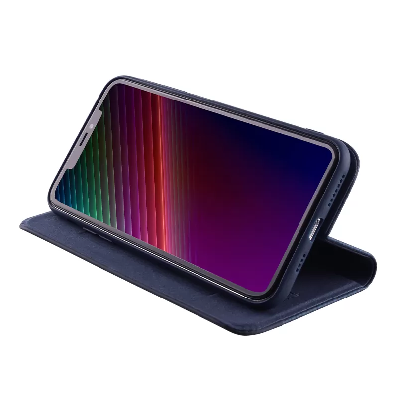 IDOL 1991 ELITE ΘΗΚΗ IPHONE 11 6.1in  ANTI-RFID BOOK STAND BLUE - Image 4