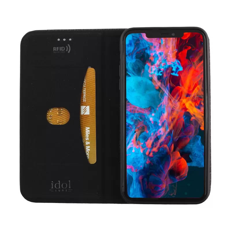 IDOL 1991 ELITE ΘΗΚΗ IPHONE 11 PRO MAX 6.5in  ANTI-RFID BOOK STAND BLACK - Image 5