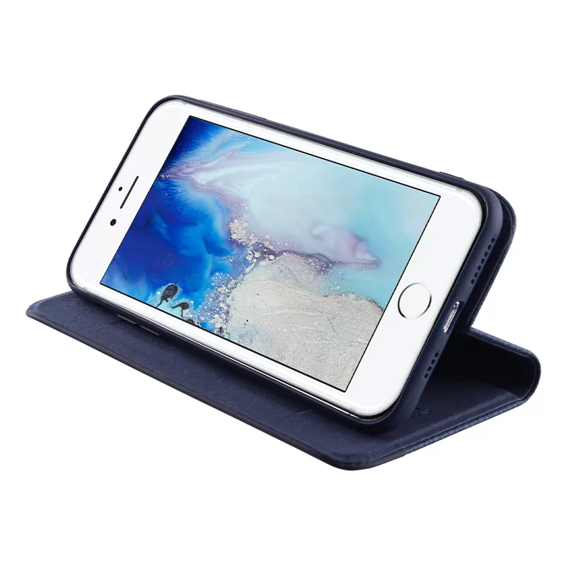 IDOL 1991 ELITE ΘΗΚΗ IPHONE SE 2022/IPHONE SE 2020/IPHONE 8/7 4.7in  ANTI-RFID BOOK STAND BLUE - Image 4