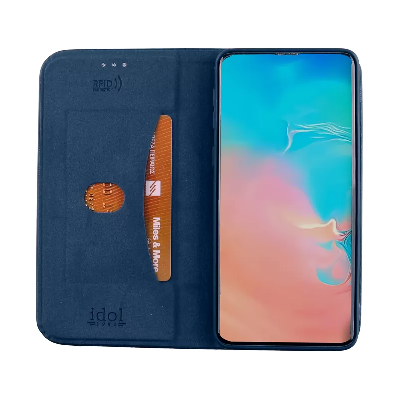 IDOL 1991 ELITE ΘΗΚΗ SAMSUNG S10 G973 6.1in  ANTI-RFID BOOK STAND BLUE - Image 5