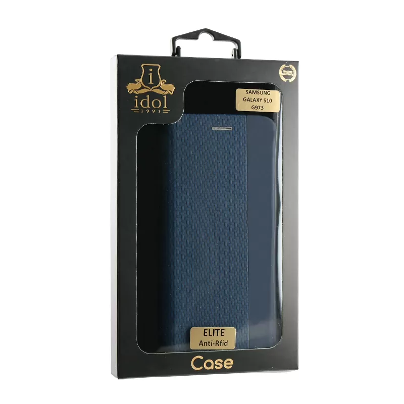 IDOL 1991 ELITE ΘΗΚΗ SAMSUNG S10 G973 6.1in  ANTI-RFID BOOK STAND BLUE - Image 2