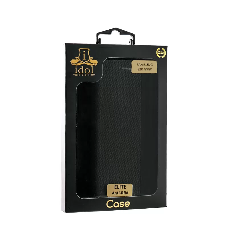 IDOL 1991 ELITE ΘΗΚΗ SAMSUNG S20 G980 6.2in  ANTI-RFID BOOK STAND BLACK - Image 2