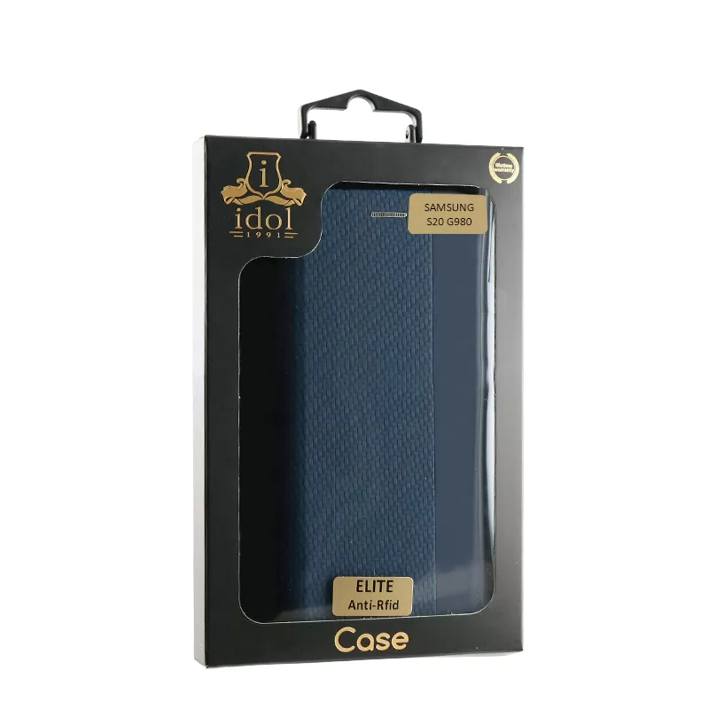 IDOL 1991 ELITE ΘΗΚΗ SAMSUNG S20 G980 6.2in  ANTI-RFID BOOK STAND BLUE - Image 2