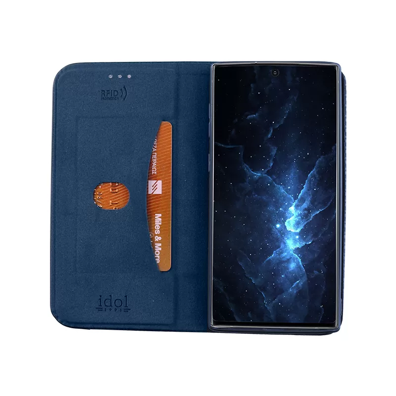 IDOL 1991 ELITE ΘΗΚΗ SAMSUNG NOTE 10 N970 6.3in  ANTI-RFID BOOK STAND BLUE - Image 5