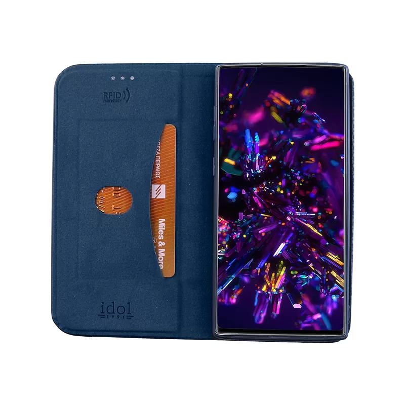 IDOL 1991 ELITE ΘΗΚΗ SAMSUNG NOTE 10 PLUS N975 6.8in  ANTI-RFID BOOK STAND BLUE - Image 5