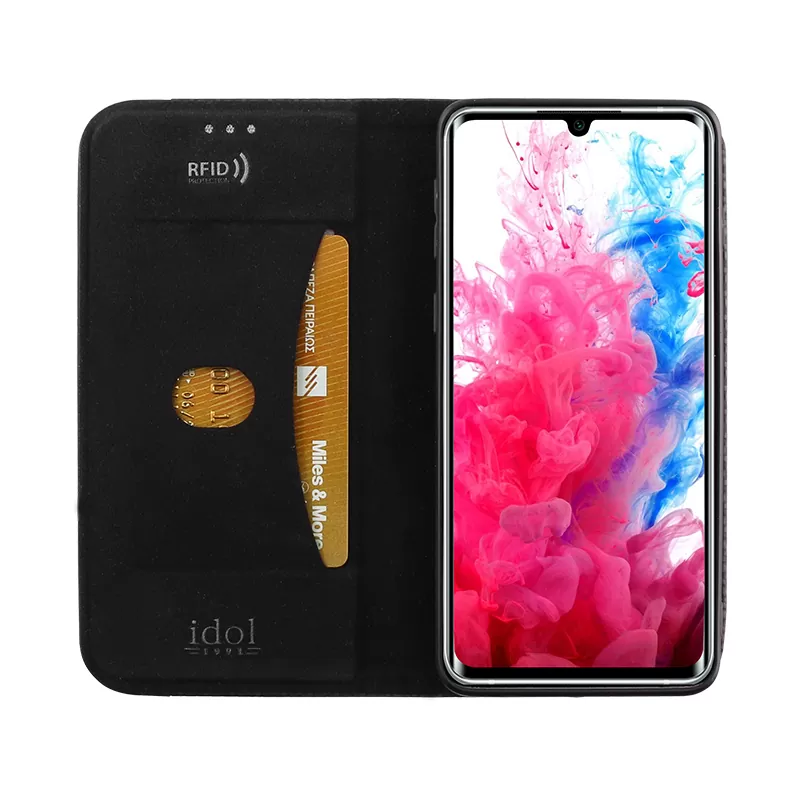 IDOL 1991 ELITE ΘΗΚΗ XIAOMI MI NOTE 10/MI NOTE 10 PRO 6.47in  ANTI-RFID BOOK STAND BLACK - Image 5