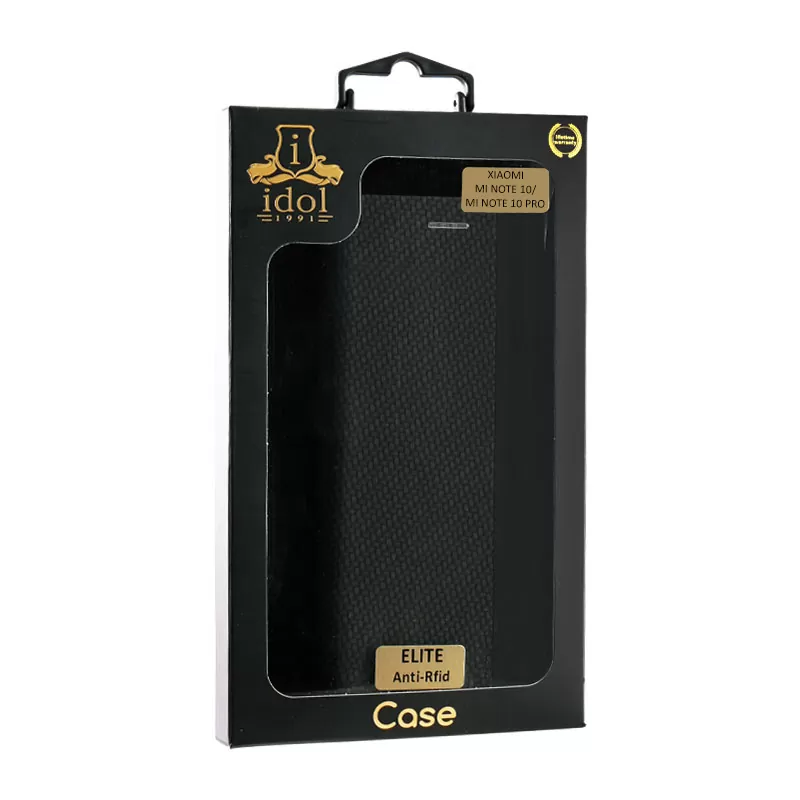 IDOL 1991 ELITE ΘΗΚΗ XIAOMI MI NOTE 10/MI NOTE 10 PRO 6.47in  ANTI-RFID BOOK STAND BLACK - Image 2