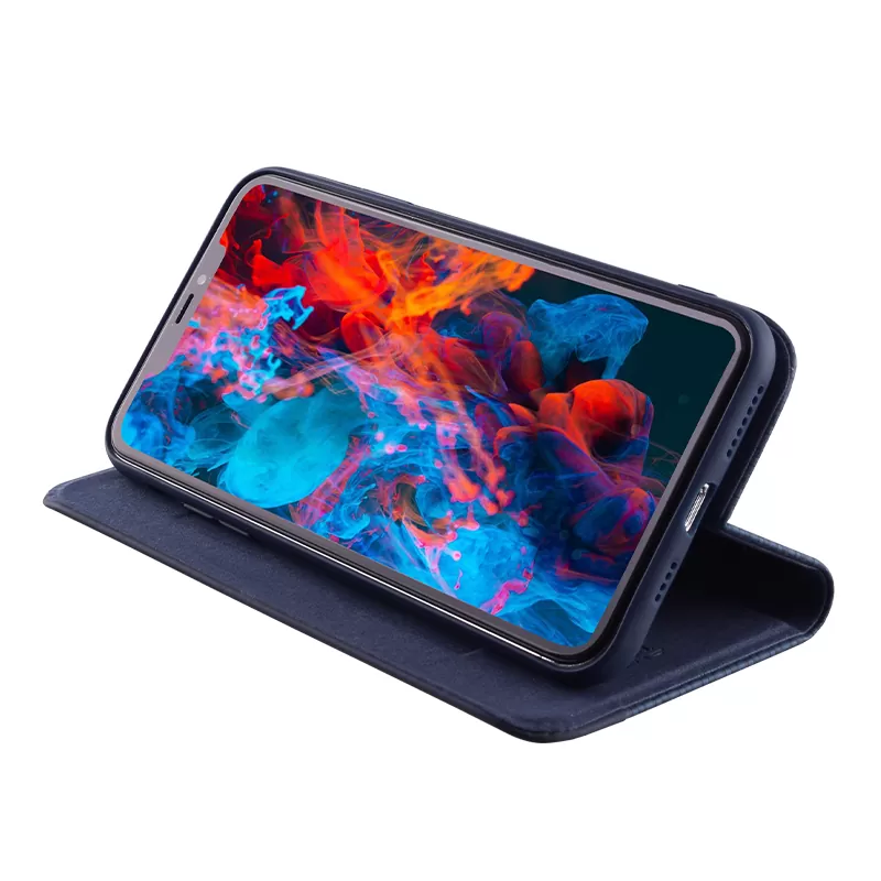 IDOL 1991 ELITE ΘΗΚΗ IPHONE 11 PRO MAX 6.5in  ANTI-RFID BOOK STAND BLUE - Image 4