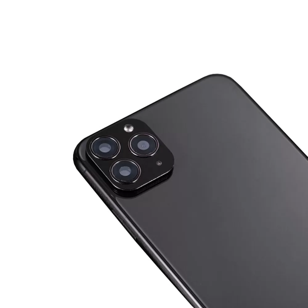 VOLTE-TEL CAMERA GLASS COVER IPHONE X/XS/XS MAX CONVERT TO IPHONE 11 PRO/11 PRO MAX 9H 0.30MM ΑLUMINIUM WITH FRAME BLACK - Image 4