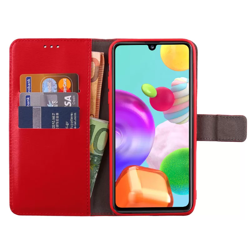 VOLTE-TEL ALLURE ΘΗΚΗ SAMSUNG A41 A415 6.1in  MAGNET BOOK STAND CLIP RED - Image 3