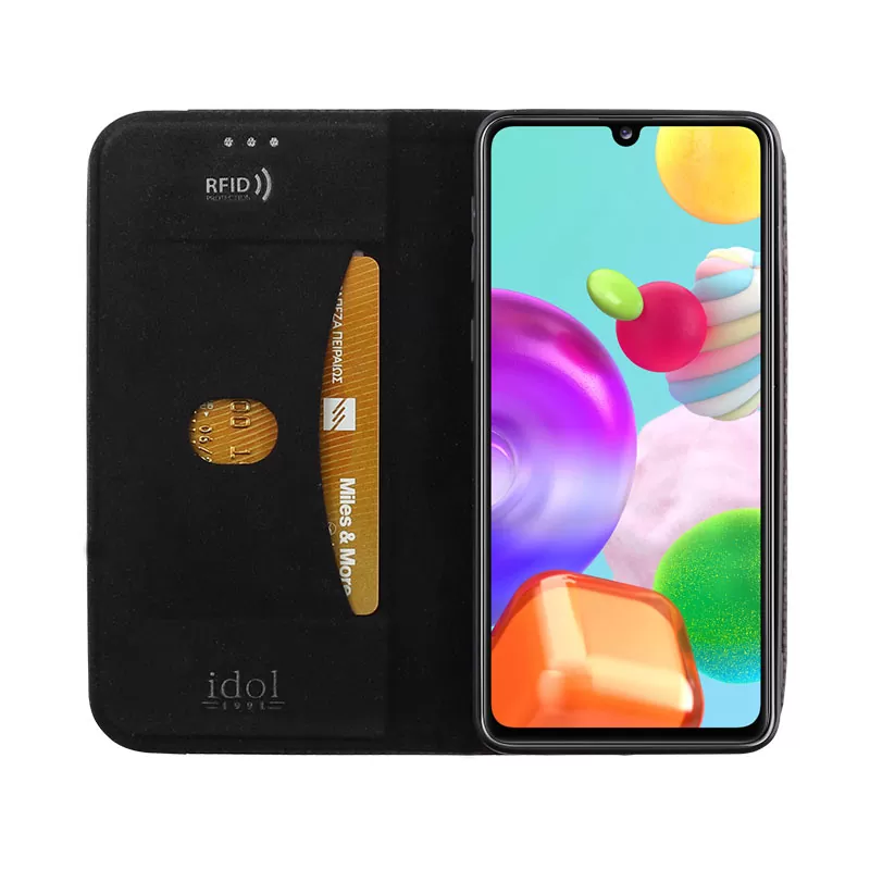 IDOL 1991 ELITE ΘΗΚΗ SAMSUNG A41 A415 6.1in  ANTI-RFID BOOK STAND BLACK - Image 5