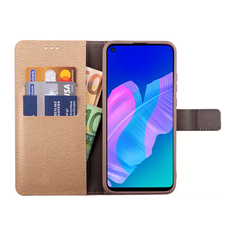 VOLTE-TEL ALLURE ΘΗΚΗ HUAWEI P40 LITE E 6.39in  MAGNET BOOK STAND CLIP GOLD - Image 3