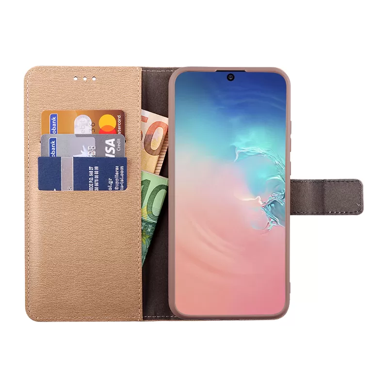 VOLTE-TEL ALLURE ΘΗΚΗ SAMSUNG S10 LITE G770 6.7in  MAGNET BOOK STAND CLIP GOLD - Image 3