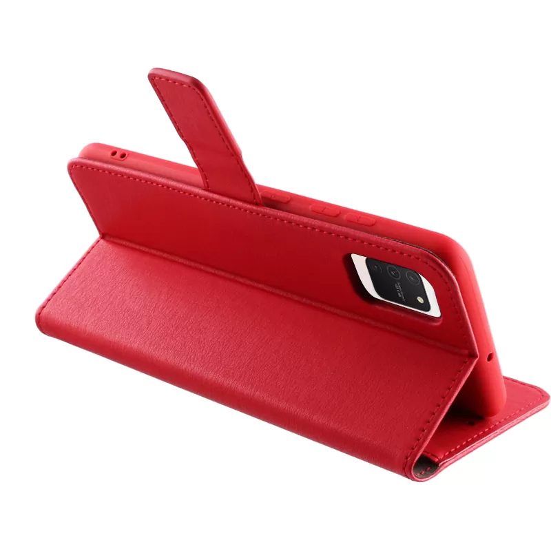 VOLTE-TEL ALLURE ΘΗΚΗ SAMSUNG S10 LITE G770 6.7in  MAGNET BOOK STAND CLIP RED - Image 4