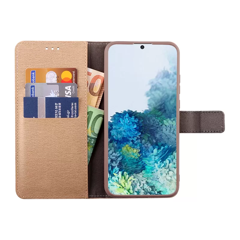 VOLTE-TEL ALLURE ΘΗΚΗ SAMSUNG S20 PLUS G985 6.7in  MAGNET BOOK STAND CLIP GOLD - Image 3