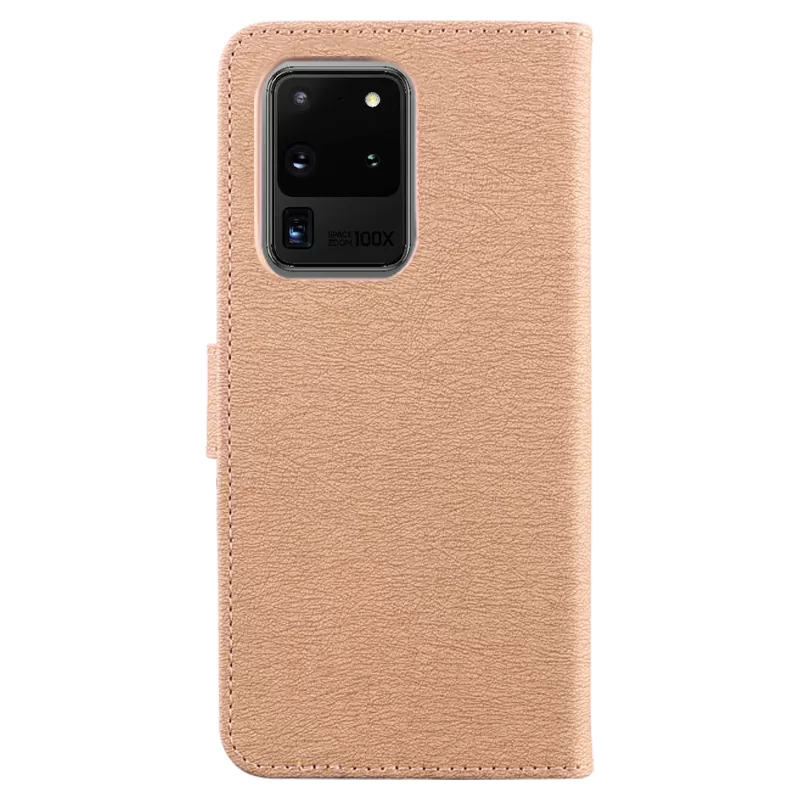VOLTE-TEL ALLURE ΘΗΚΗ SAMSUNG S20 ULTRA G988 6.9in  MAGNET BOOK STAND CLIP GOLD - Image 5