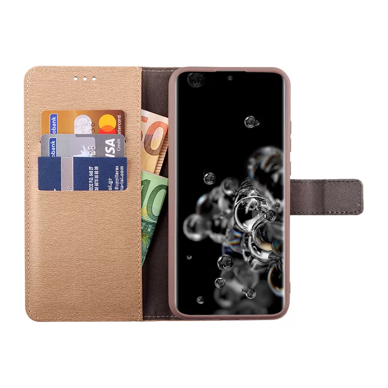 VOLTE-TEL ALLURE ΘΗΚΗ SAMSUNG S20 ULTRA G988 6.9in  MAGNET BOOK STAND CLIP GOLD - Image 3