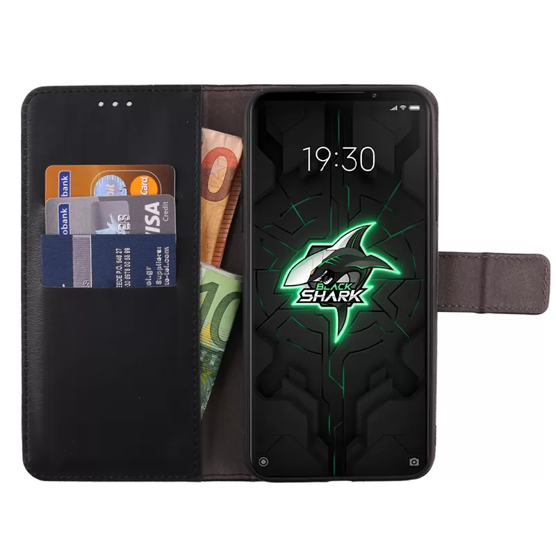 VOLTE-TEL ALLURE ΘΗΚΗ XIAOMI BLACK SHARK 3 6.67in  MAGNET BOOK STAND CLIP BLACK - Image 5