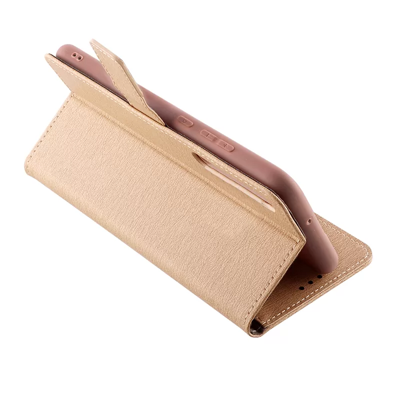 VOLTE-TEL ALLURE ΘΗΚΗ XIAOMI MI 10 5G 6.67in  MAGNET BOOK STAND CLIP GOLD - Image 6