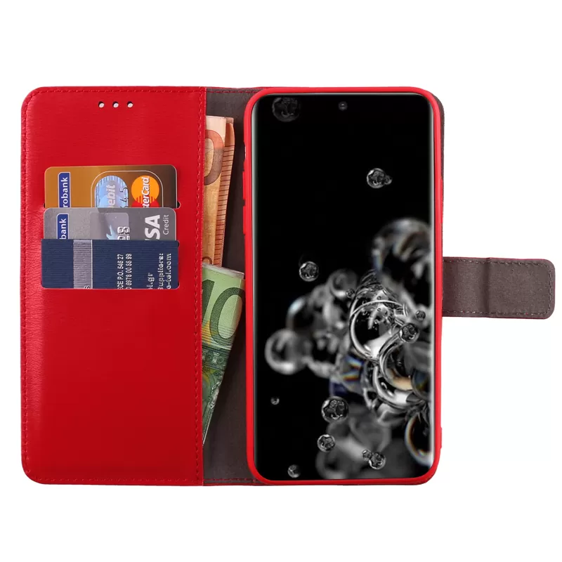 VOLTE-TEL ALLURE ΘΗΚΗ SAMSUNG S20 ULTRA G988 6.9in  MAGNET BOOK STAND CLIP RED - Image 3