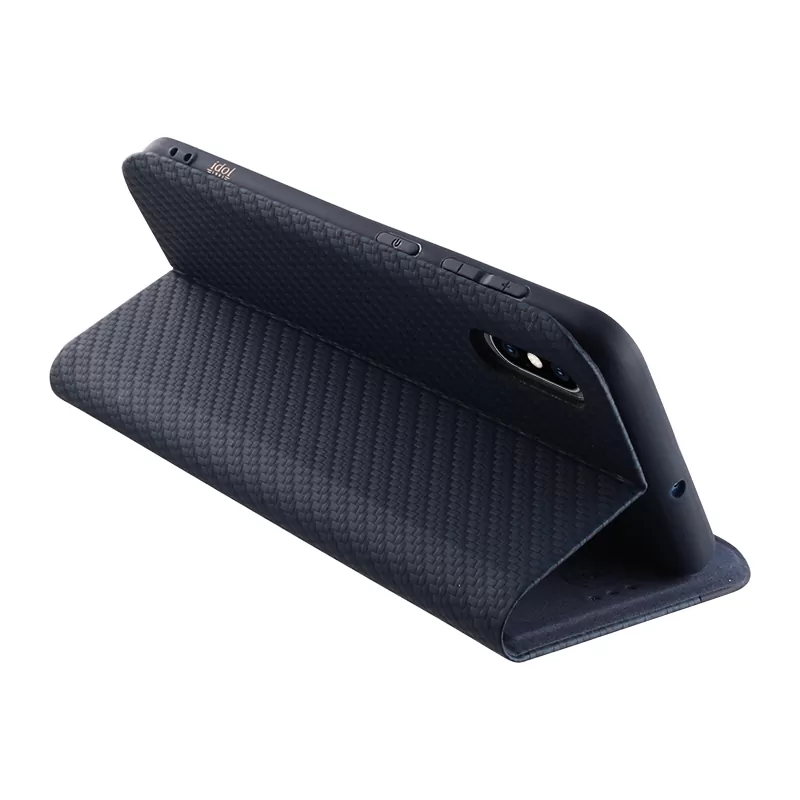 IDOL 1991 ELITE ΘΗΚΗ IPHONE XS/X 5.8in  ANTI-RFID BOOK STAND BLUE - Image 3