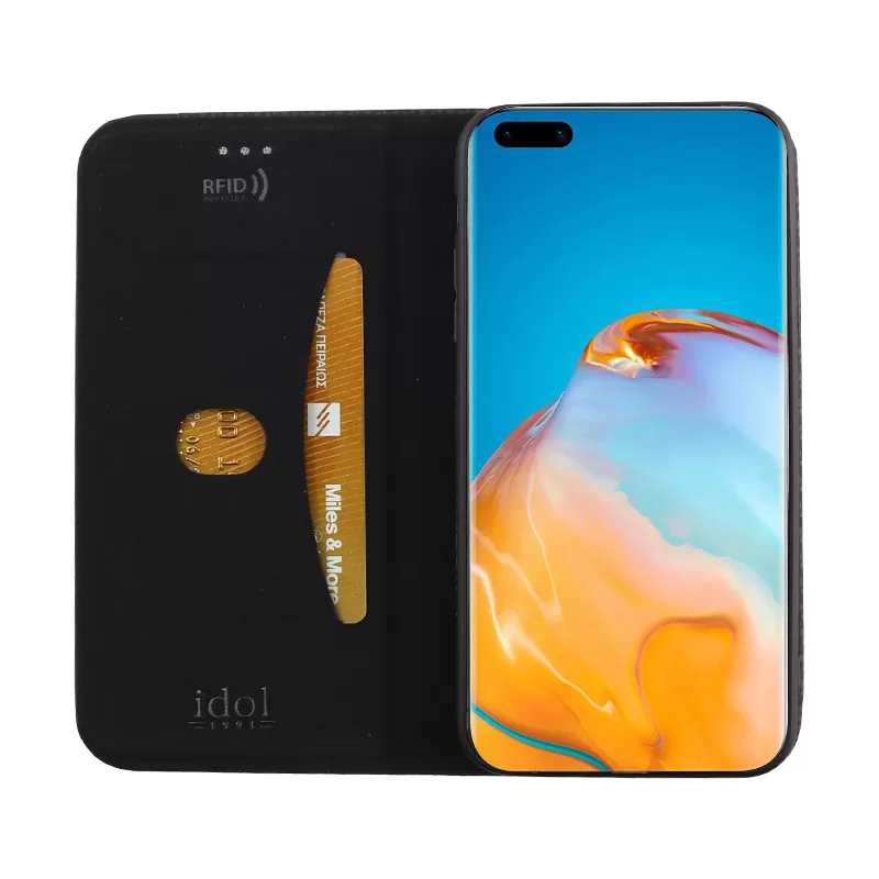 IDOL 1991 ELITE ΘΗΚΗ HUAWEI P40 PRO 6.58in  ANTI-RFID BOOK STAND BLACK - Image 5
