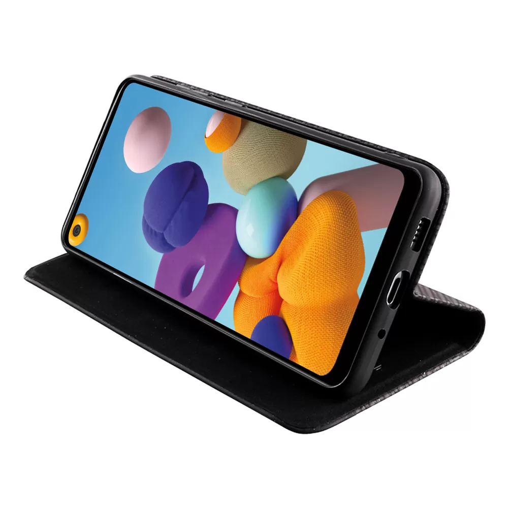 IDOL 1991 ELITE ΘΗΚΗ SAMSUNG A21 A215 6.5in  ANTI-RFID BOOK STAND BLACK - Image 4